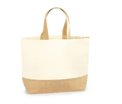 WESTFORD MILL WM452 - Sac shopping XL coton/toile de jute