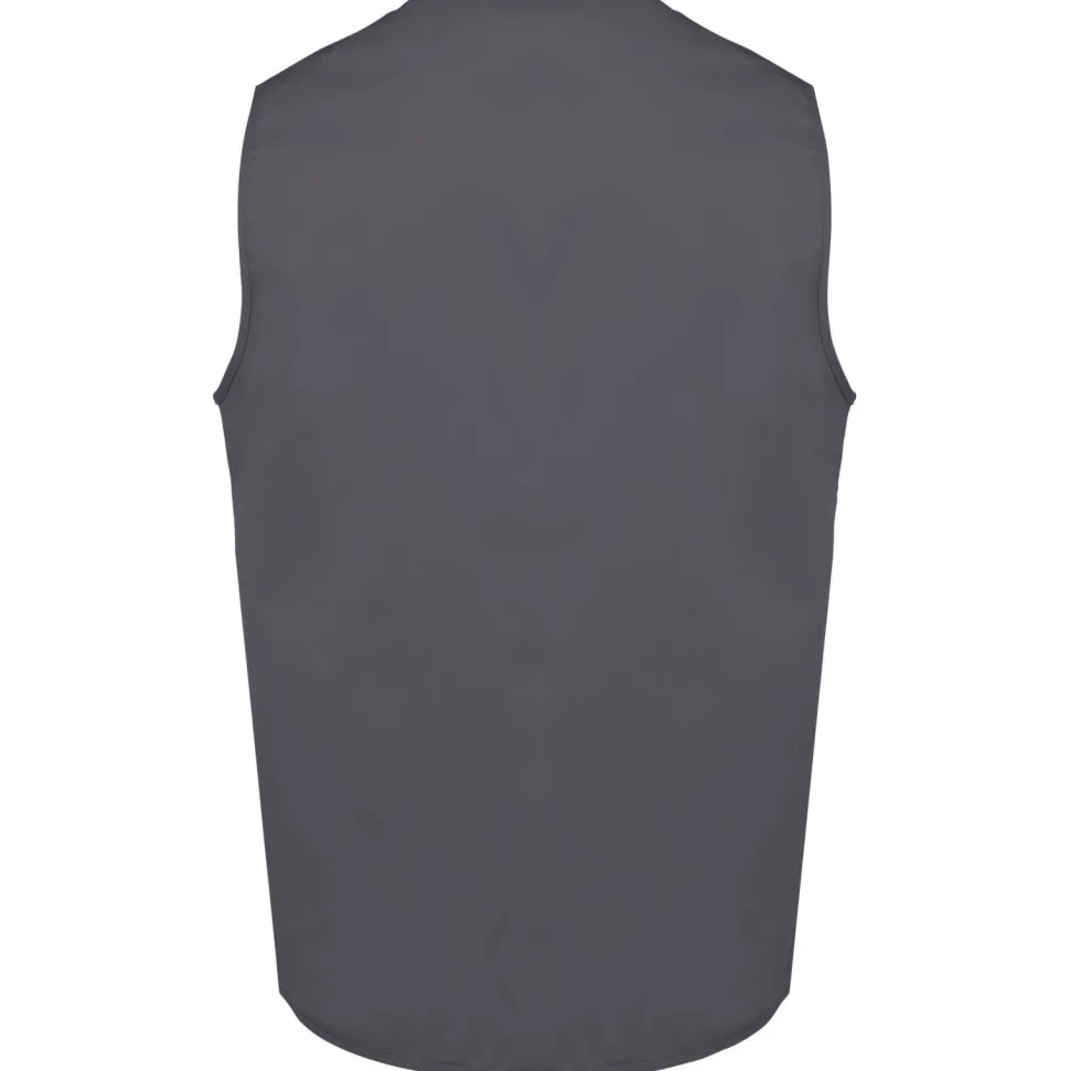 WK. Designed To Work WK608 - Gilet polycoton multipoches unisexe