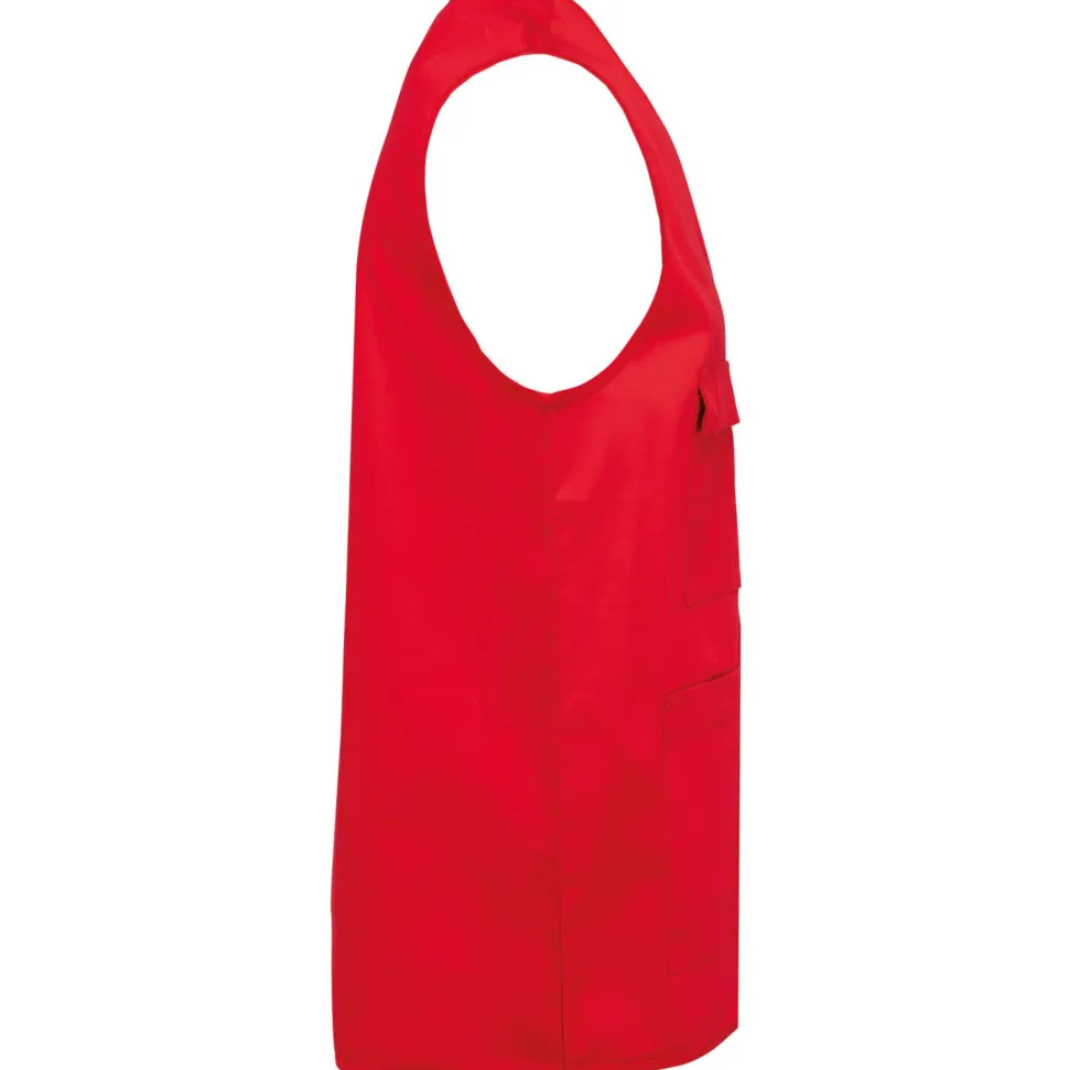 WK. Designed To Work WK608 - Gilet polycoton multipoches unisexe