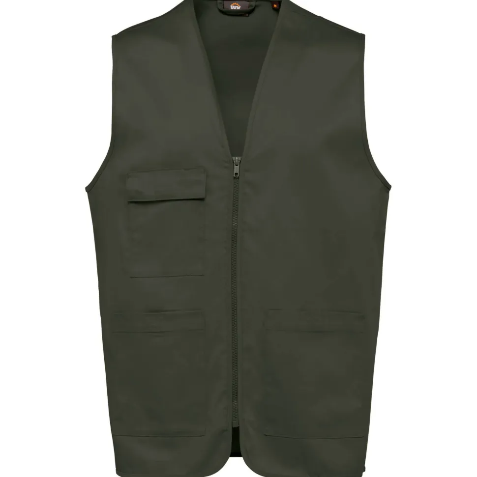 WK. Designed To Work WK608 - Gilet polycoton multipoches unisexe