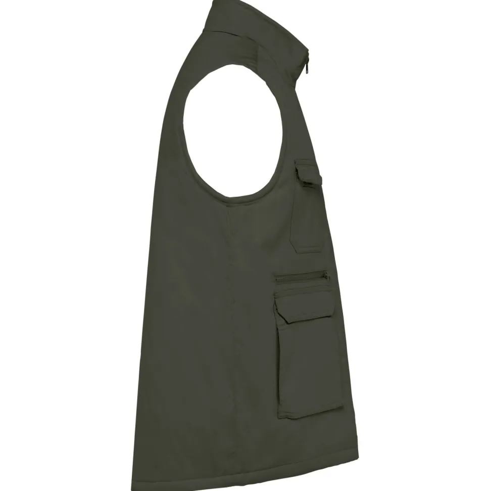 WK. Designed To Work WK607 - Gilet polycoton multipoches rembourré unisexe
