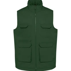 WK. Designed To Work WK607 - Gilet polycoton multipoches rembourré unisexe