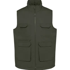 WK. Designed To Work WK607 - Gilet polycoton multipoches rembourré unisexe
