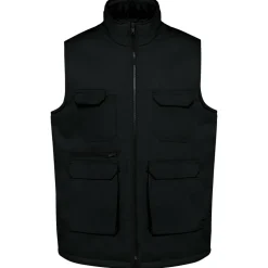 WK. Designed To Work WK607 - Gilet polycoton multipoches rembourré unisexe