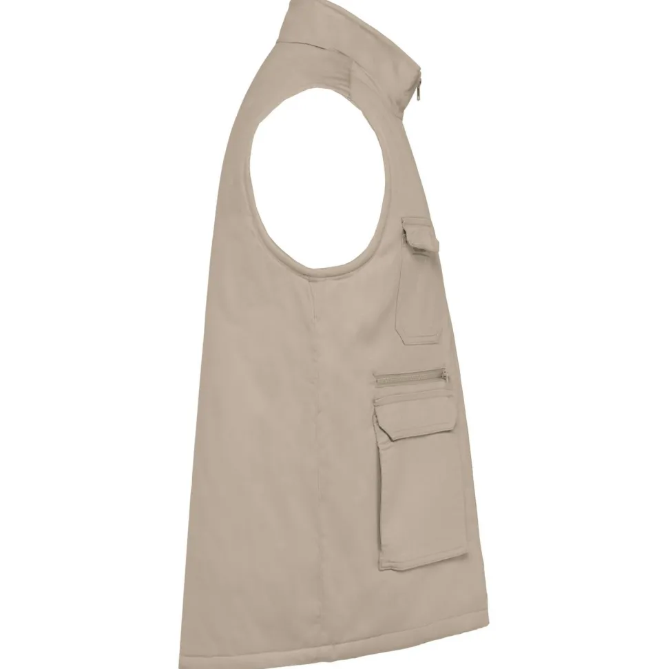 WK. Designed To Work WK607 - Gilet polycoton multipoches rembourré unisexe