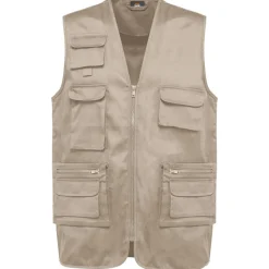 WK. Designed To Work WK609 - Gilet polycoton multipoches doublé unisexe