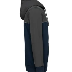 WK. Designed To Work WK410 - Hoodie éco-responsable bicolore avec fermeture éclair
