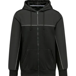 WK. Designed To Work WK410 - Hoodie éco-responsable bicolore avec fermeture éclair