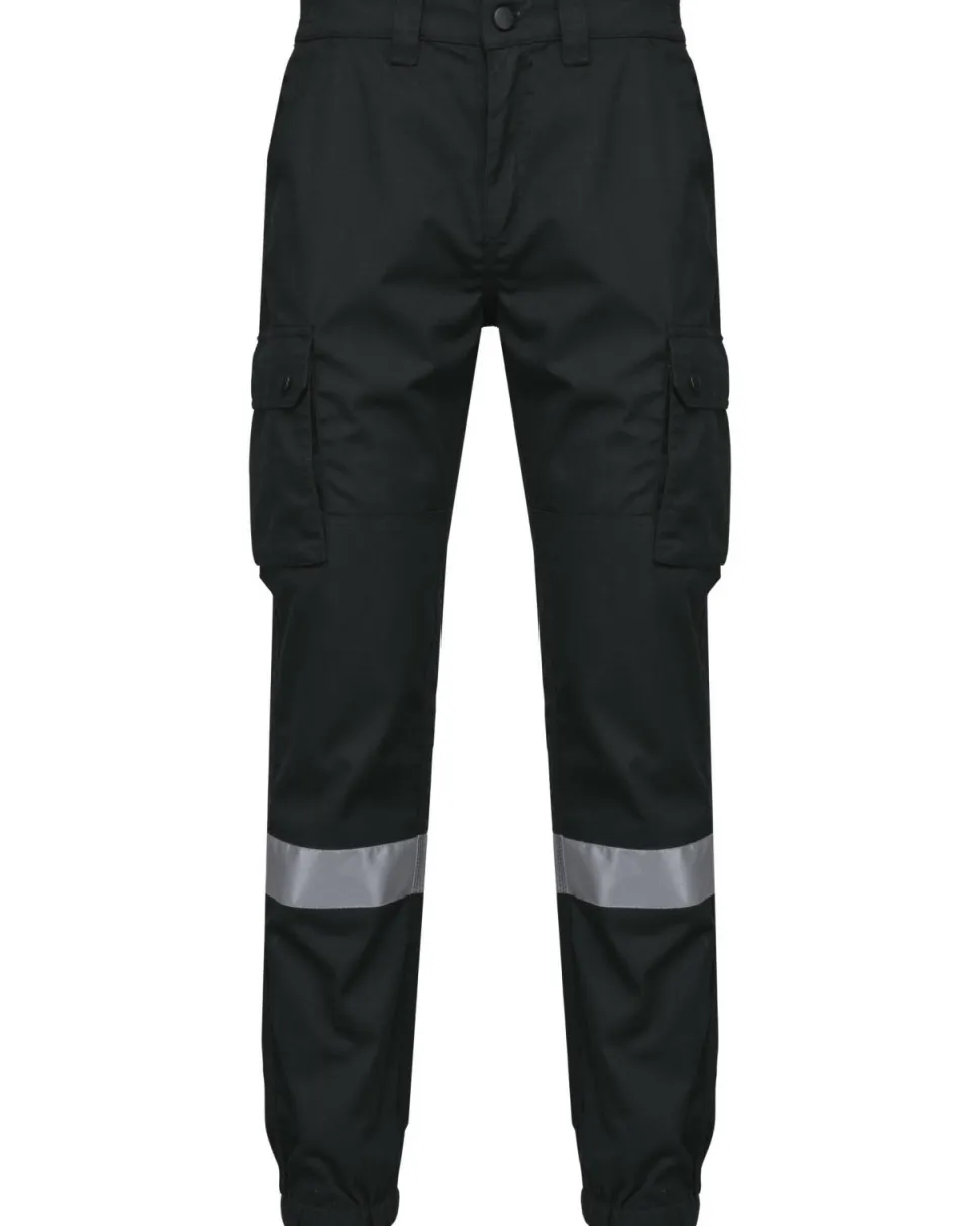 WK. Designed To Work WK712 - Pantalon Unisexe Réfléchissant avec Bas Élastiqué