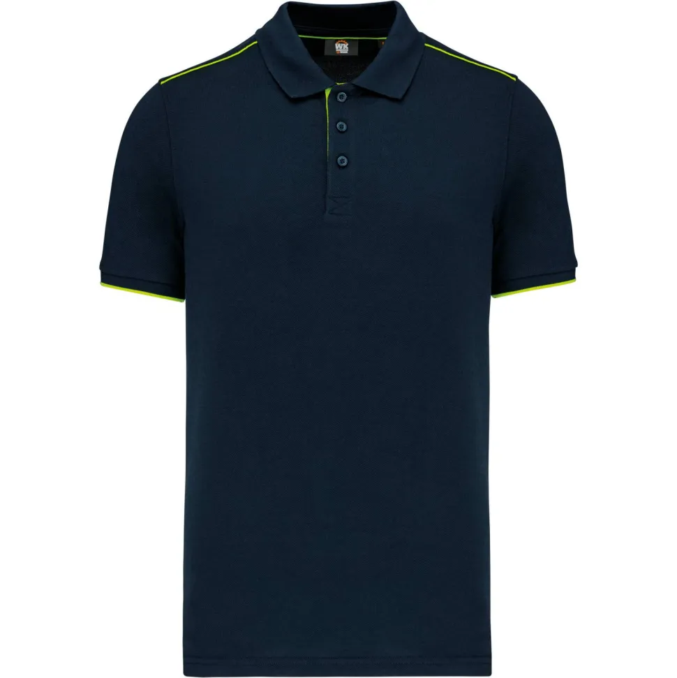 WK. Designed To Work WK270 - Polo contrastant manches courtes homme DayToDay