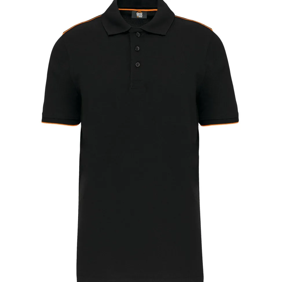 WK. Designed To Work WK270 - Polo contrastant manches courtes homme DayToDay