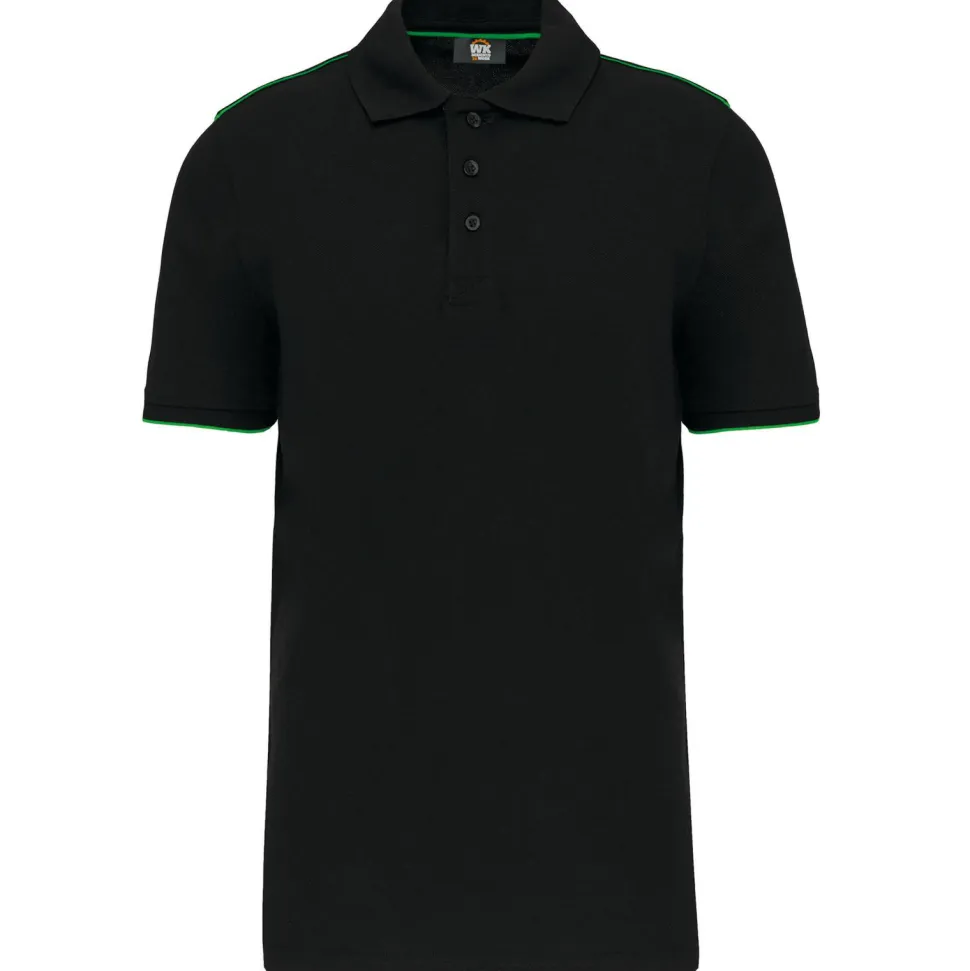 WK. Designed To Work WK270 - Polo contrastant manches courtes homme DayToDay