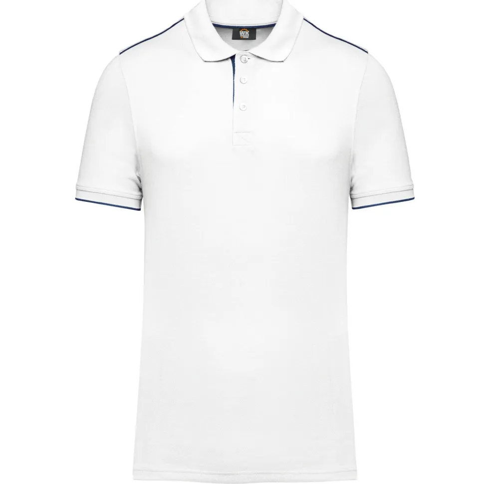 WK. Designed To Work WK270 - Polo contrastant manches courtes homme DayToDay