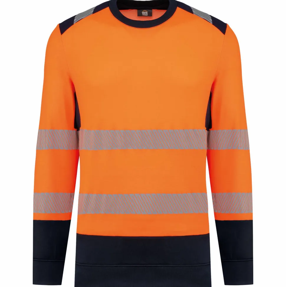 WK. Designed To Work WK420 - Sweat-shirt de sécurité recyclé col rond unisexe