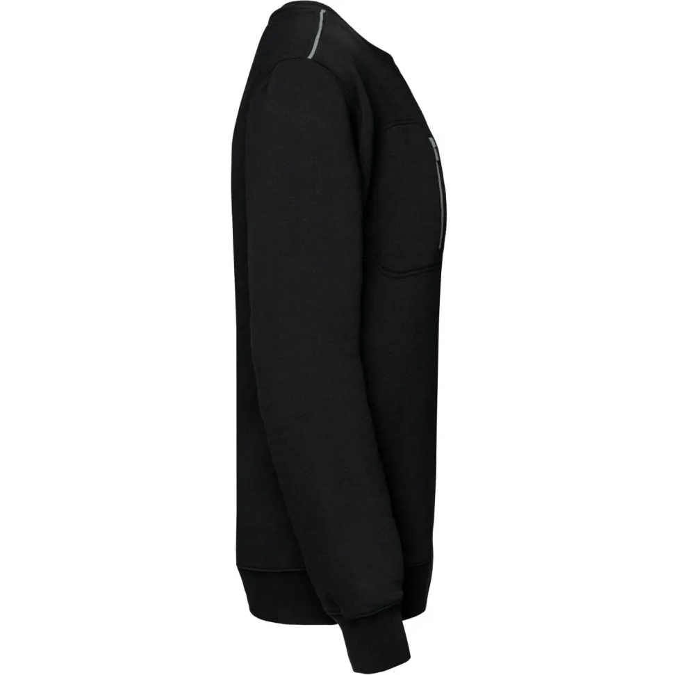 WK. Designed To Work WK403 - Sweat-shirt DayToDay zip poche contrasté unisexe