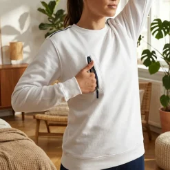 WK. Designed To Work WK403 - Sweat-shirt DayToDay zip poche contrasté unisexe