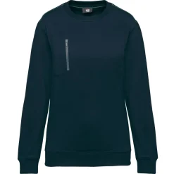WK. Designed To Work WK403 - Sweat-shirt DayToDay zip poche contrasté unisexe