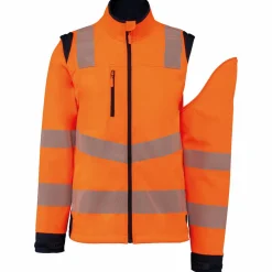 WK. Designed To Work WK460 - Veste softshell de sécurité recyclée avec manches détachables unisexe