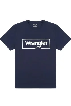 WRANGLER W7H - T-shirt en Coton Bio avec Logo Wrangler