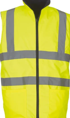 Yoko YHV008F - Bodywarmer réversible haute visibilité