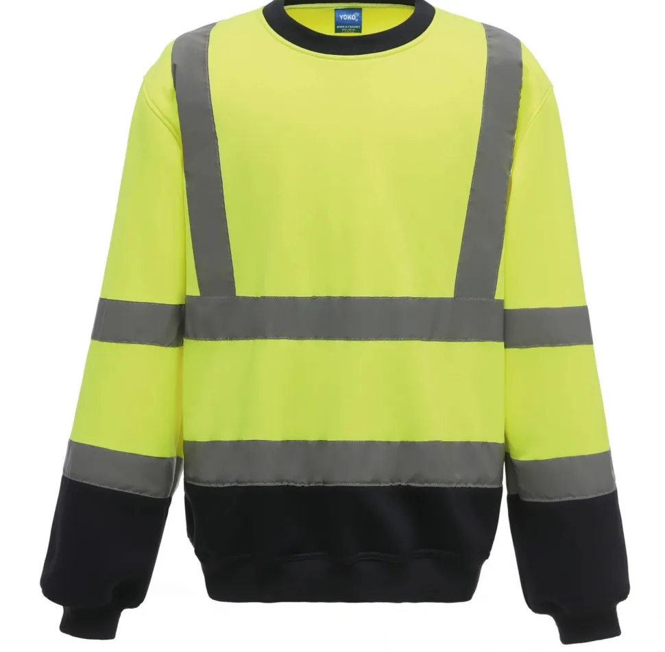 Yoko YHVJ510 - Sweat-shirt haute visibilité col rond
