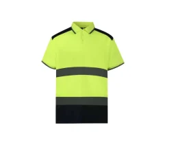 YOKO YK220 - Polo Bicolore Réfléchissant Haute Visibilité