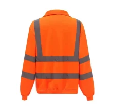 YOKO YKK06 - Sweat col zippé haute visibilité