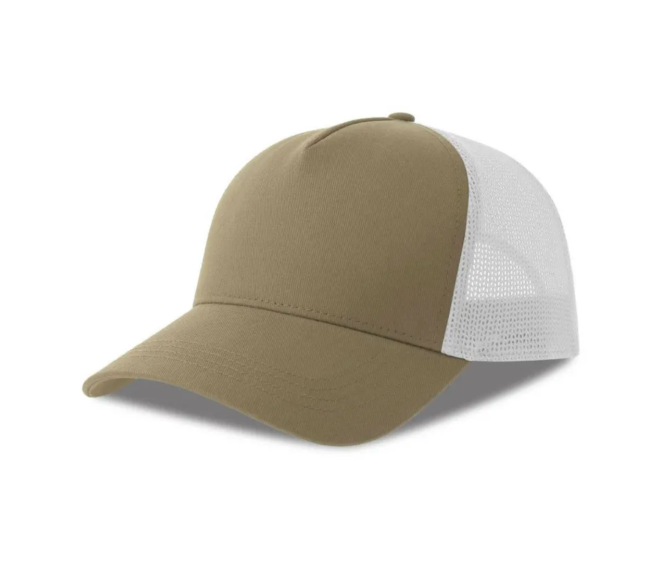 ATLANTIS HEADWEAR AT228 - Casquette 5 pans style trucker en coton