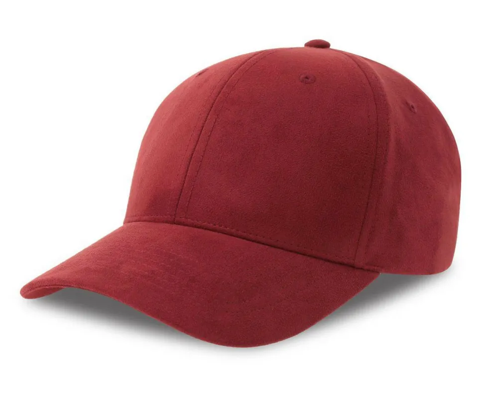 ATLANTIS HEADWEAR AT287 - Casquette 6 pans mid visor faux suède
