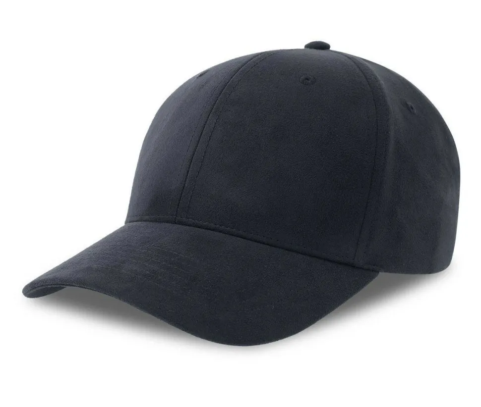 ATLANTIS HEADWEAR AT287 - Casquette 6 pans mid visor faux suède