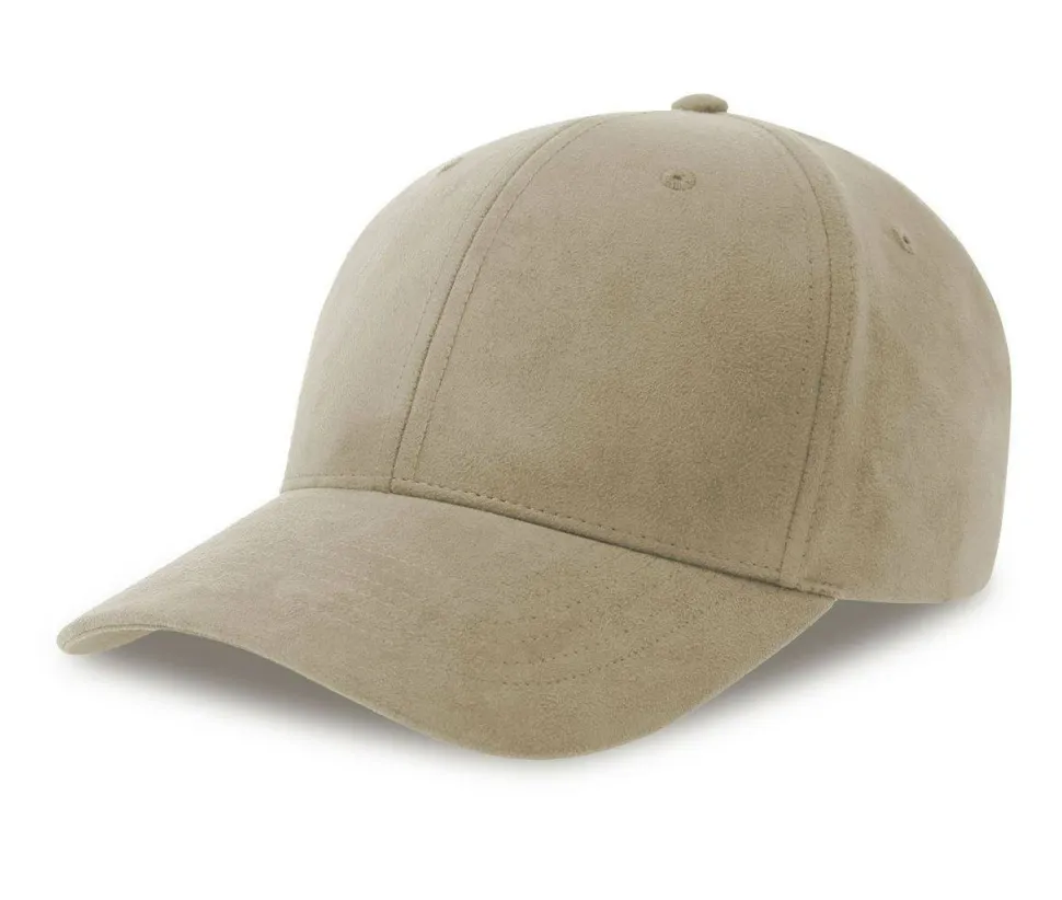 ATLANTIS HEADWEAR AT287 - Casquette 6 pans mid visor faux suède