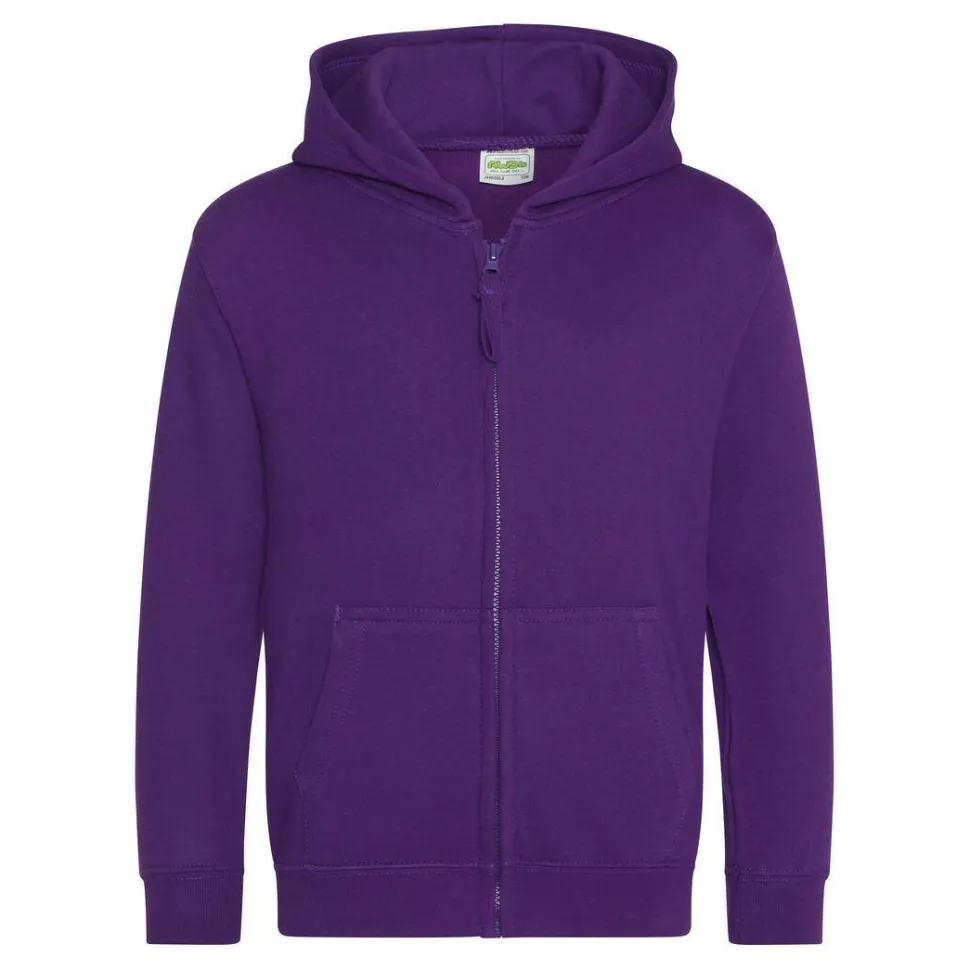 AWDIS JH050J - Sweat à Capuche avec Zip Invisible et Doublure