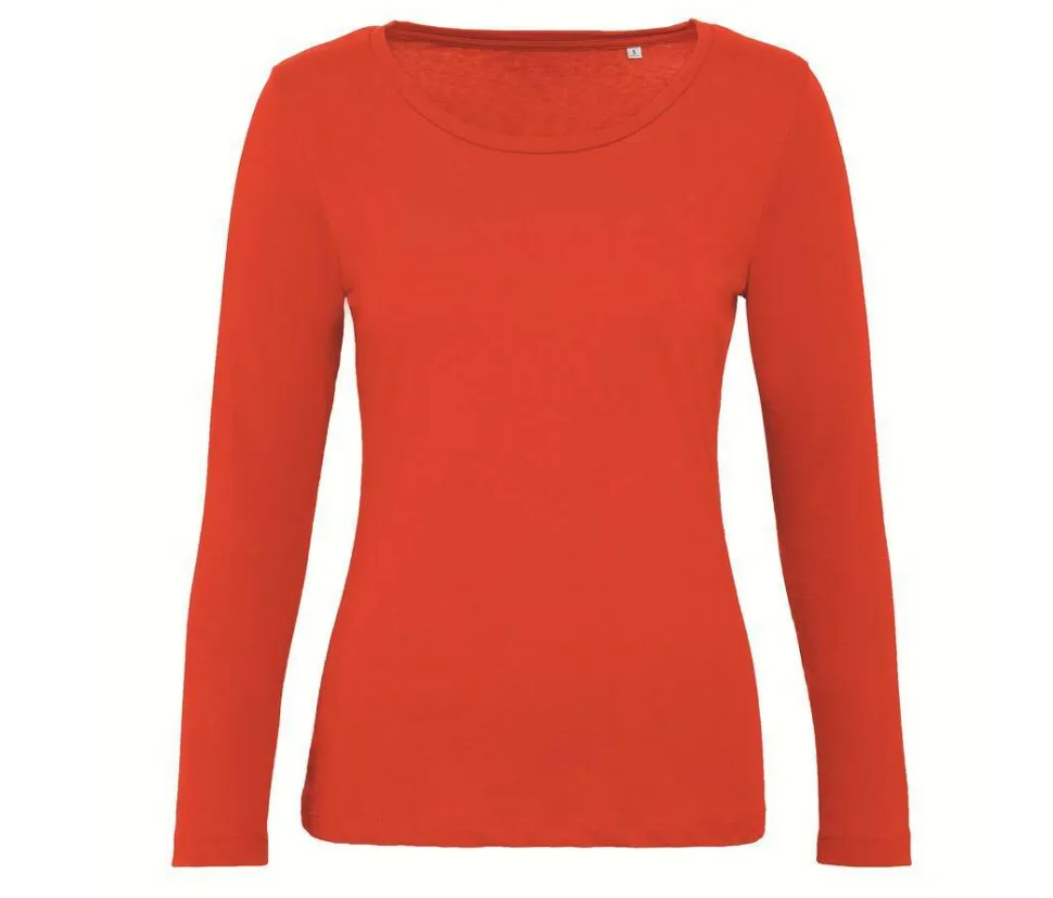 B&C BC071 - Tee-Shirt Manches Longues Femme 100% Coton Bio