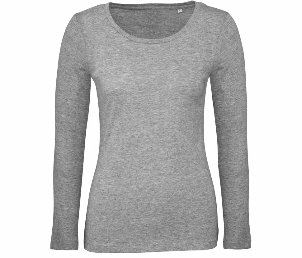 B&C BC071 - Tee-Shirt Manches Longues Femme 100% Coton Bio