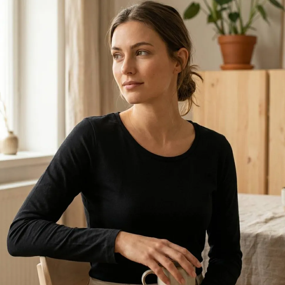 B&C BC071 - Tee-Shirt Manches Longues Femme 100% Coton Bio