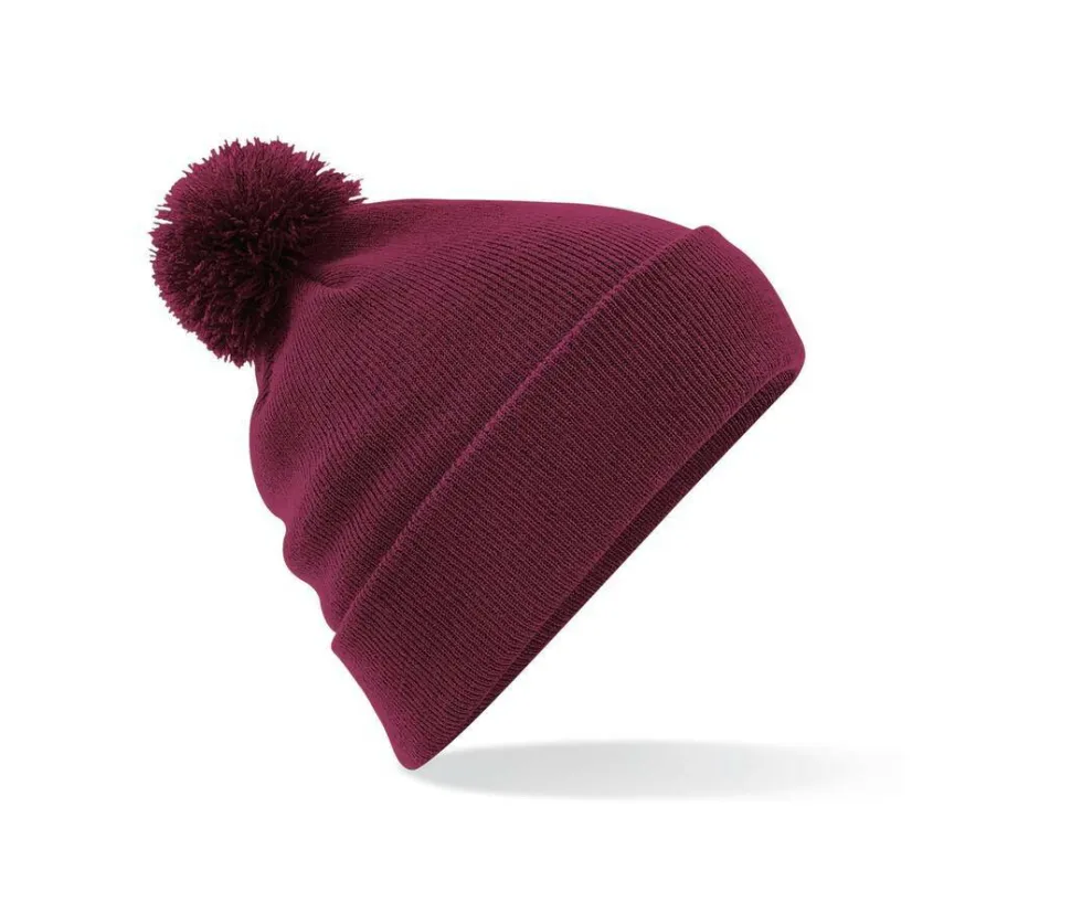 Beechfield BF426 - Chapeau d'Hiver Élégant avec Pompon en Fausse Fourrure