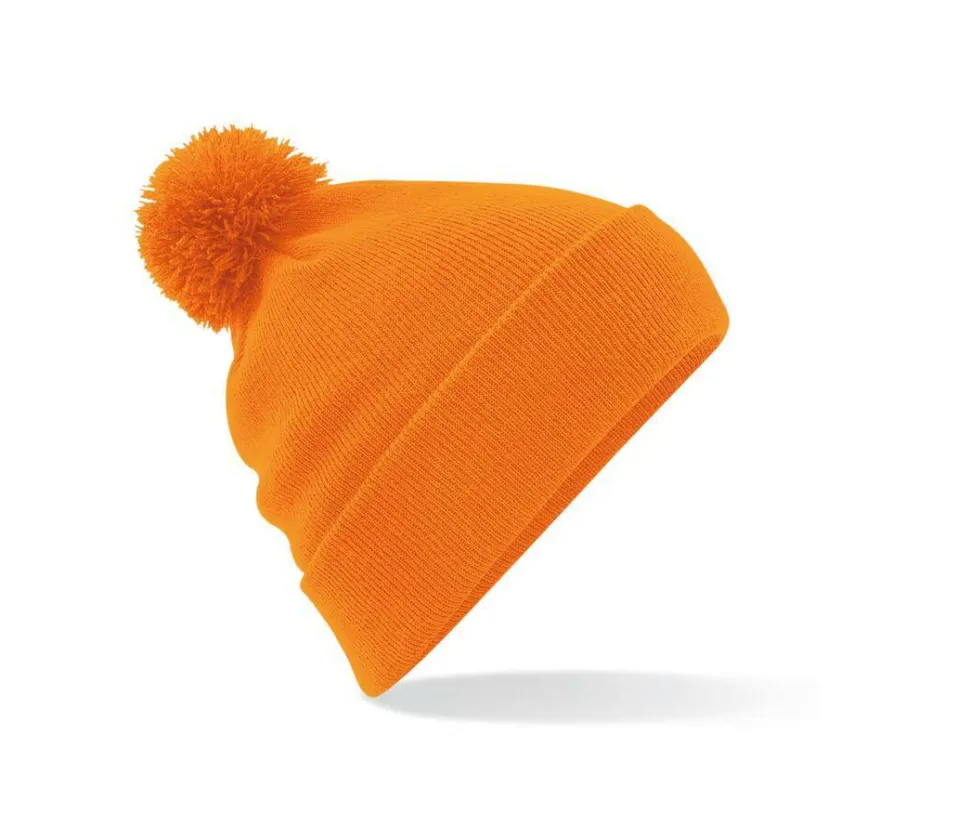 Beechfield BF426 - Chapeau d'Hiver Élégant avec Pompon en Fausse Fourrure