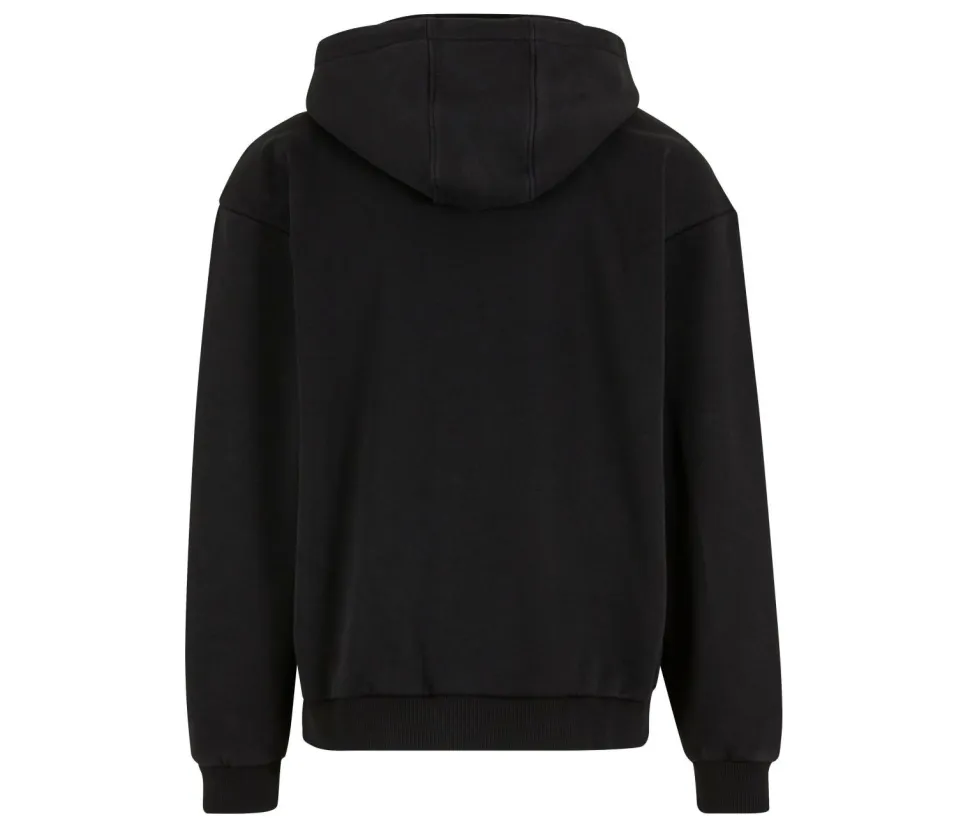 BUILD YOUR BRAND BY295 - Sweat capuche zippé lourd délavé