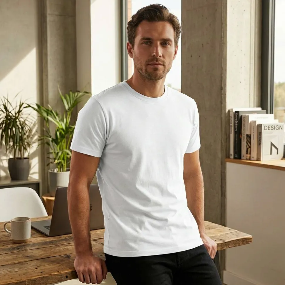 BUILD YOUR BRAND BY136 - T-shirt homme organique