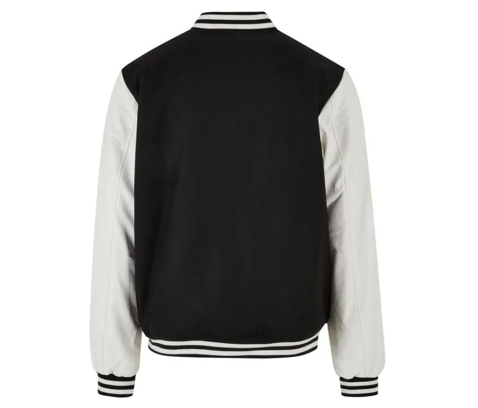 BUILD YOUR BRAND BY269 - Veste baseball en simili cuir