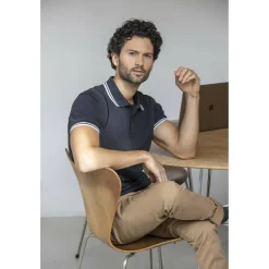 Elevate Life 38108 - Polo tipping Amarago manches courtes homme