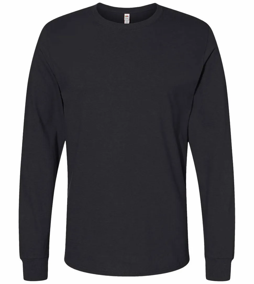 Fruit of the Loom SC201 - T-Shirt Homme Manches Longues Coton