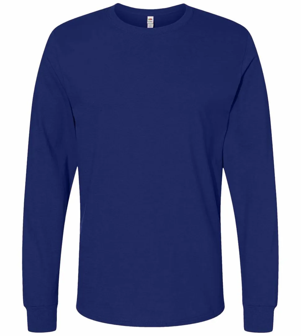 Fruit of the Loom SC201 - T-Shirt Homme Manches Longues Coton