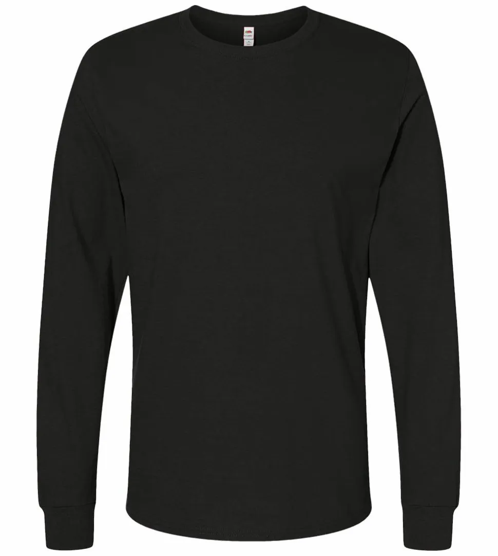 Fruit of the Loom SC201 - T-Shirt Homme Manches Longues Coton