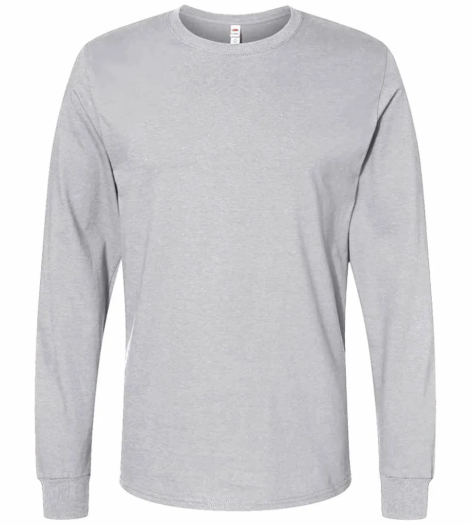Fruit of the Loom SC201 - T-Shirt Homme Manches Longues Coton