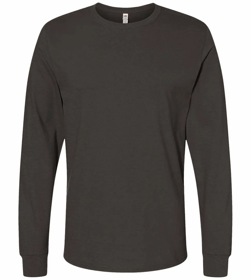 Fruit of the Loom SC201 - T-Shirt Homme Manches Longues Coton