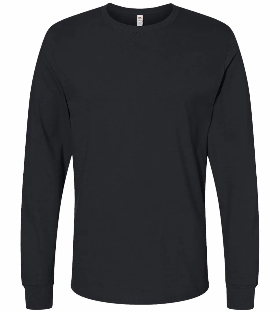 Fruit of the Loom SC201 - T-Shirt Homme Manches Longues Coton