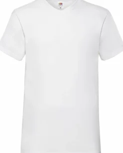 Fruit of the Loom SC22V - T-Shirt Homme Col V Coton
