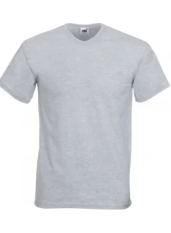 Fruit of the Loom SS034 - T-shirt Col V Confort Doux et Durable