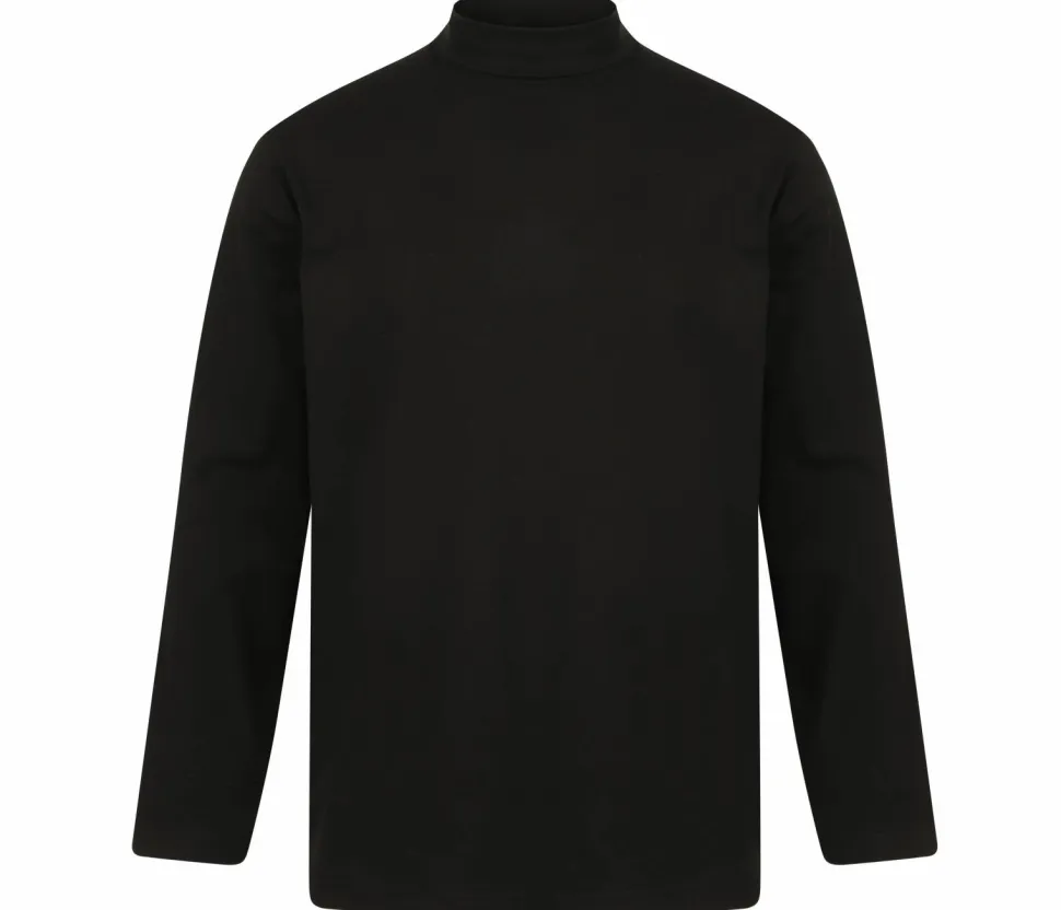Henbury H020 - Haut Col Roulé à Manches Longues Confort